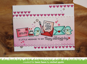 Lawn Fawn - LOVE LETTERS - Clear STAMPS - Hallmark Scrapbook - 9