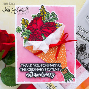 Honey Bee - LOVE YOU BUNCHES - Dies set - 30% OFF!