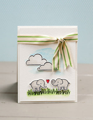 Lawn Fawn - Love You Tons - CLEAR STAMPS 5 pc - Hallmark Scrapbook - 3
