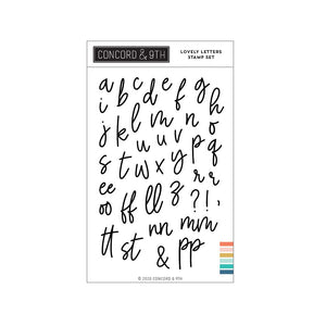Concord & 9th - LOVELY LETTERS Lowercase - Stamps Set