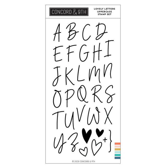 Concord & 9th - LOVELY LETTERS Uppercase - Stamps Set