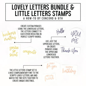 Concord & 9th - LITTLE LETTERS - Stamps Set