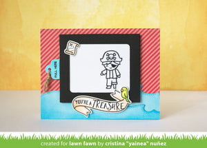 Lawn Fawn - PUSH HERE - Clear Stamps Set