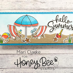 Honey Bee - BEACH SCENE A7 Cover Plate - Dies Set