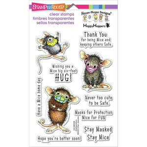 Stampendous - MASKED MICE - Clear Stamps Set - 80% OFF!
