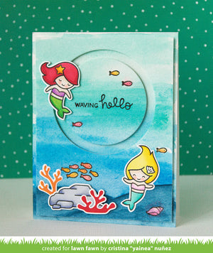 Lawn Fawn - MERMAID FOR YOU - Stamps set - Hallmark Scrapbook - 3
