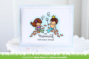 Lawn Fawn - MERMAID FOR YOU - Stamps set - Hallmark Scrapbook - 4
