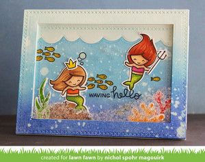 Lawn Fawn - MERMAID FOR YOU - Stamps set - Hallmark Scrapbook - 7