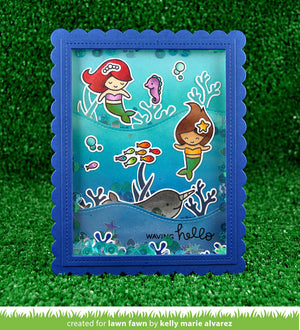 Lawn Fawn - MERMAID FOR YOU - Stamps set - Hallmark Scrapbook - 10