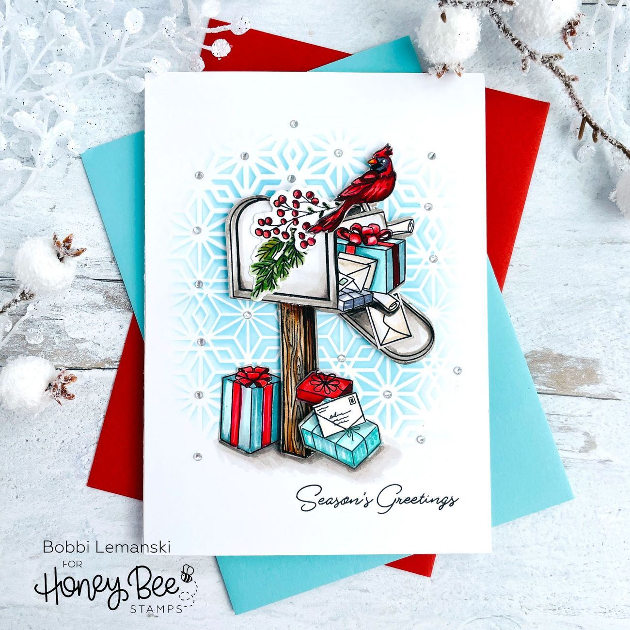 Honey Bee - Inside HOLIDAY Sentiments - Dies Set