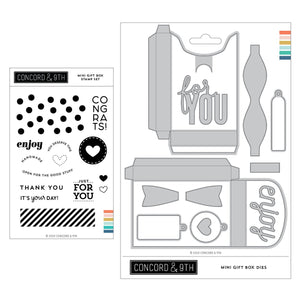 Concord & 9th - MINI GIFT BOX - Stamps and Dies BUNDLE Set