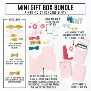 Concord & 9th - MINI GIFT BOX - Stamps and Dies BUNDLE Set