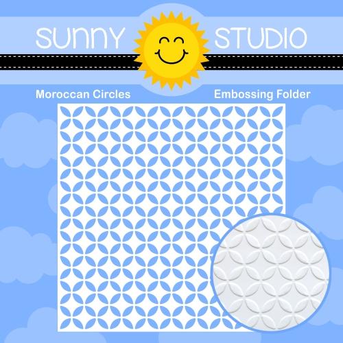 Sunny Studio - MOROCCAN CIRCLES - Embossing Folder