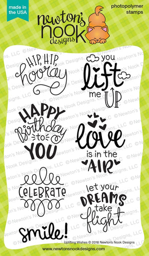 Newton's Nook Designs - UPLIFTING WISHES Clear Stamps Set