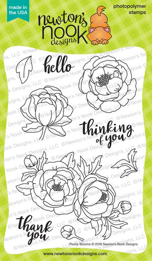 Newton's Nook Designs - PEONY BOOMS Clear Stamps Set - 50% OFF!