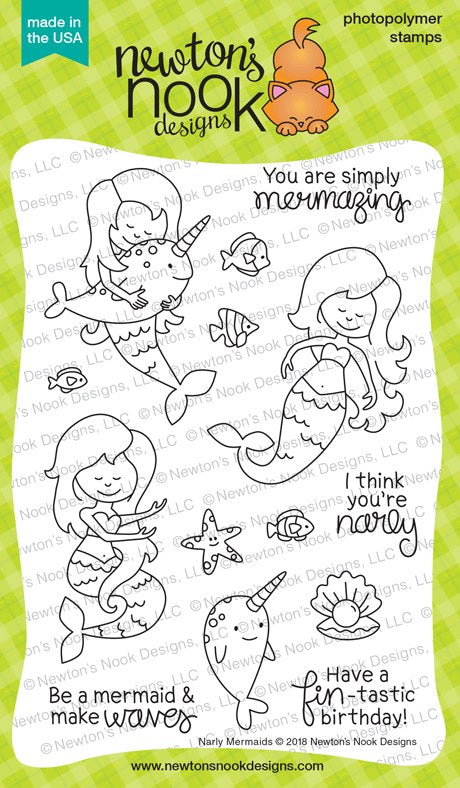 Newton's Nook Designs - NARLY MERMAIDS Stamps Set - 40% OFF!