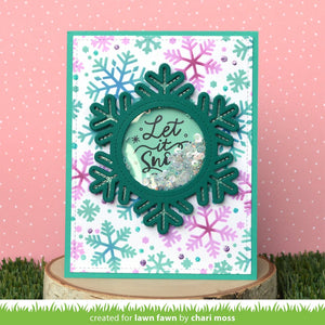 Lawn Fawn - Stitched Snowflake FRAME - Die