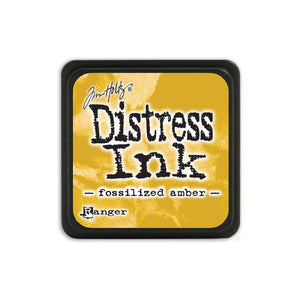 Tim Holtz Ranger Distress MINI Ink Pad - Fossilized Amber - Hallmark Scrapbook - 1
