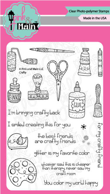 Pink & Main - CRAFTY - Stamps Set