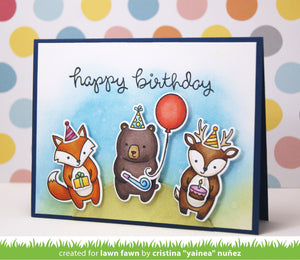 Lawn Fawn - Party Animal - CLEAR STAMPS 29pc - Hallmark Scrapbook - 10