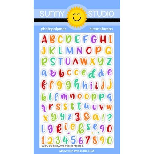 Sunny Studio - PHOEBE ALPHABET - Clear Stamps - 40% OFF!