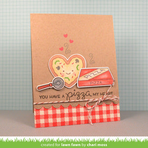 Lawn Fawn - Pizza My Heart - CLEAR STAMPS 36pc - Hallmark Scrapbook - 8