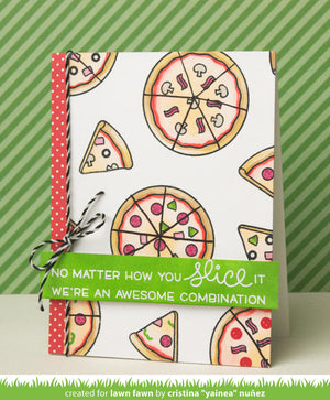 Lawn Fawn - Pizza My Heart - CLEAR STAMPS 36pc - Hallmark Scrapbook - 7