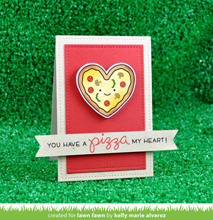 Lawn Fawn - Pizza My Heart - CLEAR STAMPS 36pc - Hallmark Scrapbook - 2