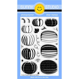 Sunny Studio - PRETTY PUMPKINS - Stamps Set