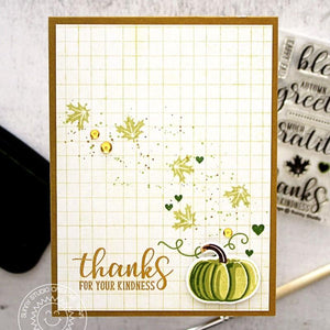 Sunny Studio - PRETTY PUMPKINS - Stamps Set