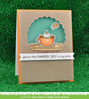 Lawn Fawn - PUMPKIN SPICE - Clear Stamps Set *