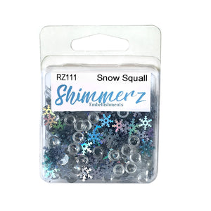 Buttons Galore and More - Shimmerz - SNOW SQUALL