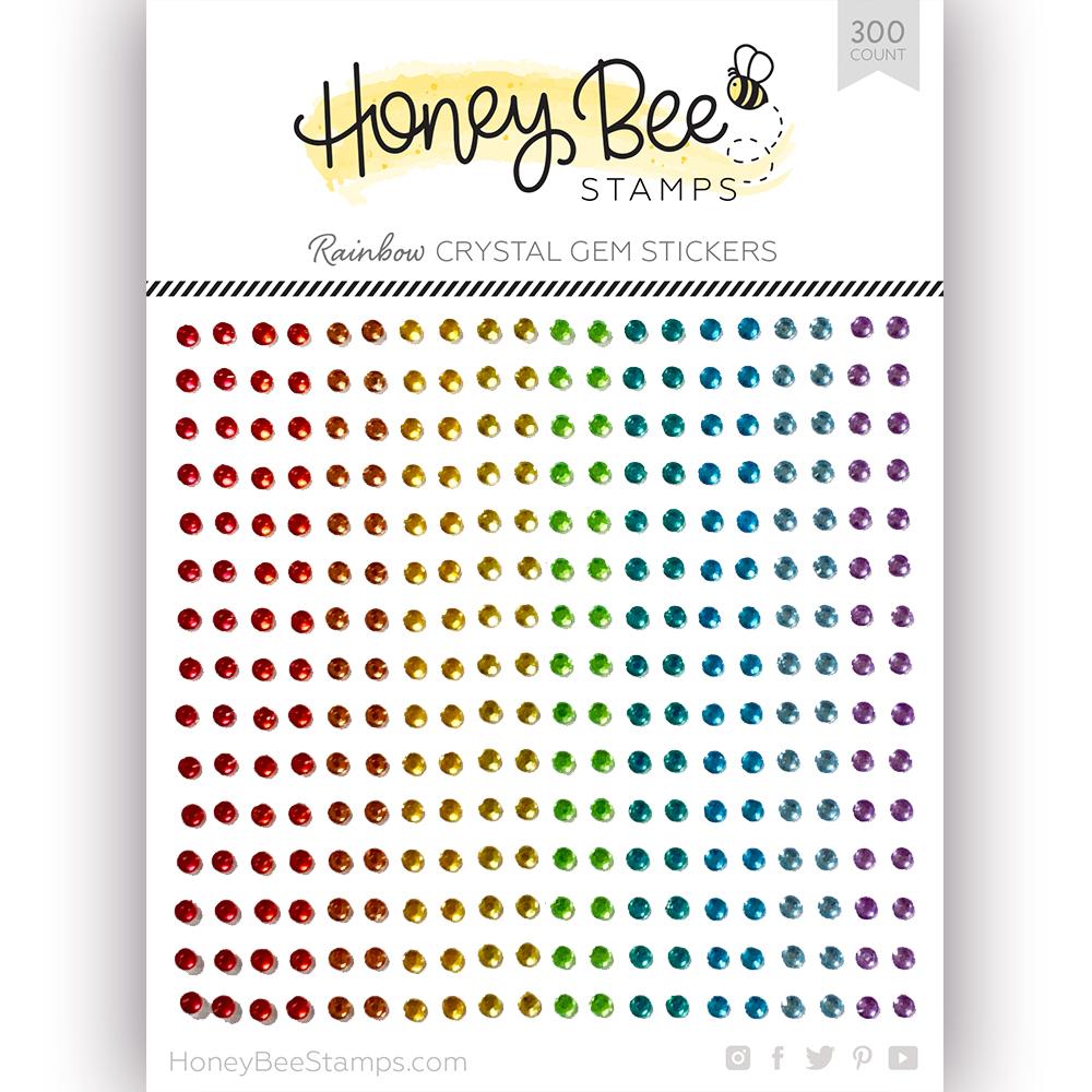 Real Rainbow Gem Stickers - 210 Count