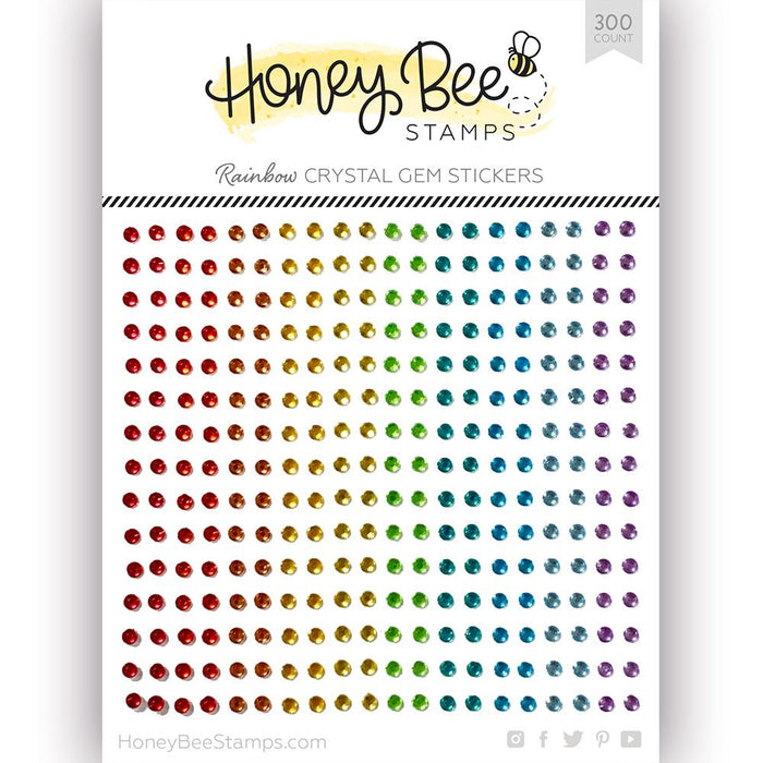HONEY BEE STAMPS: Rainbow Gem Stickers, 300 Count