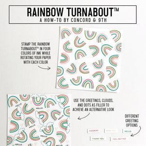 Concord & 9th - RAINBOW Turnabout - Stamps Set