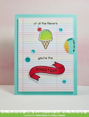 Lawn Fawn - SWEETEST FLAVOR - Clear Stamps
