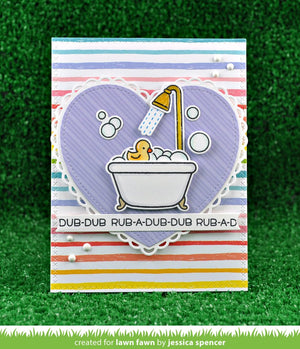 Lawn Fawn - RUB-A-DUB-DUB - Clear Stamps Set