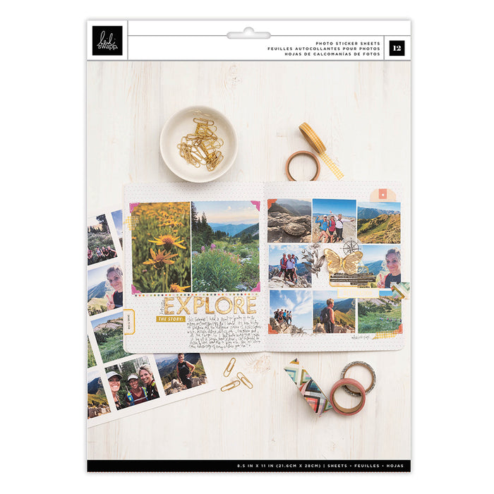 Heidi Swapp - MATTE PHOTO PAPER - Sticker Sheets Storyline Chapters - 50% OFF!