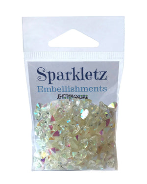 Buttons Galore and More - Sparkletz - CRYSTAL HEARTS *