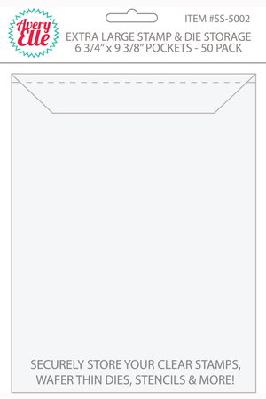 Avery Elle - STAMP & DIE Storage Pockets X-LARGE Set of 50 - Hallmark Scrapbook