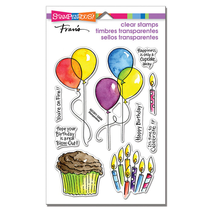 Stampendous - BALLOONS AND MORE - Clear Stamps Set