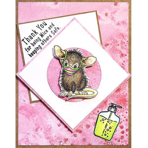 Stampendous - MASKED MICE - Clear Stamps Set - 80% OFF!