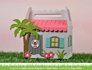 Lawn Fawn - Scalloped Treat Box BEACH HOUSE ADD-ON - Die Set