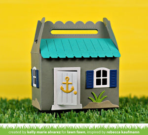 Lawn Fawn - Scalloped Treat Box BEACH HOUSE ADD-ON - Die Set