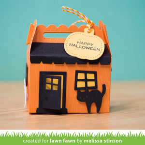 Lawn Fawn - Scalloped Treat Box HAUNTED HOUSE ADD-ON - Lawn Cuts DIES