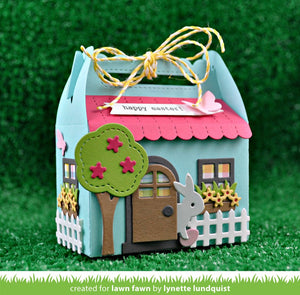 Lawn Fawn - Scalloped Gift Box SPRING HOUSE ADD-ON - Lawn Cuts DIES