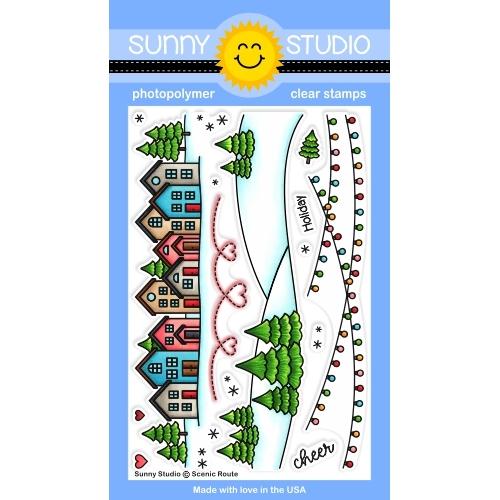 Sunny Studio - SCENIC ROUTE - Stamp Set