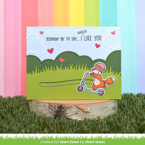 Lawn Fawn - SCOOTIN BY - Clear Stamp Set