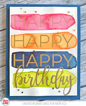 Avery Elle - BIG BIRTHDAY - Clear Stamps