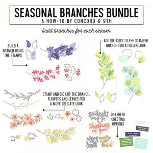 Concord & 9th - SEASONAL BRANCHES - Stamps Set